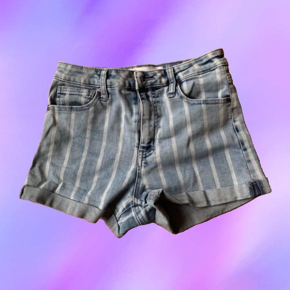 RSQ Striped Denim shorts